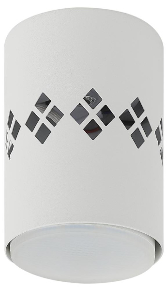 Светильник настенно-потолочный спот ЭРА  OL10 LD GX53 WH белый, подсветка 1 W