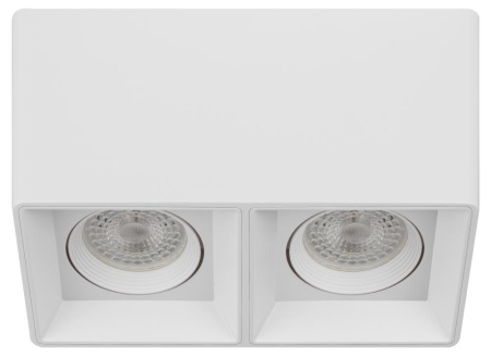 Светильник настенно-потолочный спот ЭРА OL24-2 WH MR16/GU5.3, белый, поворотный