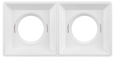 Светильник настенно-потолочный спот ЭРА OL24-2 WH MR16/GU5.3, белый, поворотный