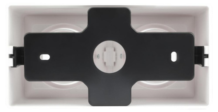 Светильник настенно-потолочный спот ЭРА OL24-2 WH MR16/GU5.3, белый, поворотный