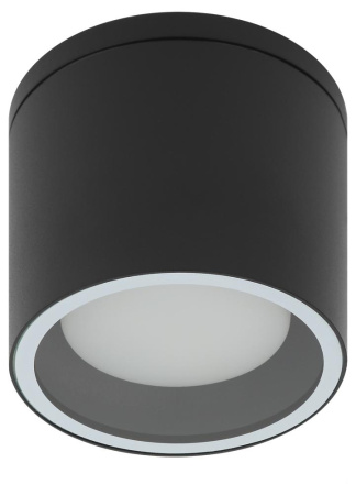 Светильник настенно-потолочный спот ЭРА WL40 BK GX53, черный, IP54
