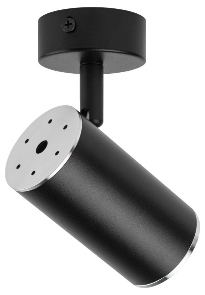 Светильник настенно-потолочный спот ЭРА OL35 BK MR16 GU10 IP20 черный, хром