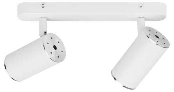 Светильник настенно-потолочный спот ЭРА OL35-2 WH MR16 GU10 IP20 белый хром