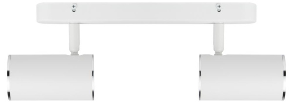 Светильник настенно-потолочный спот ЭРА OL35-2 WH MR16 GU10 IP20 белый хром