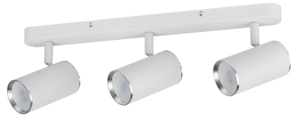 Светильник настенно-потолочный спот ЭРА OL35-3 WH MR16 GU10 IP20 белый хром