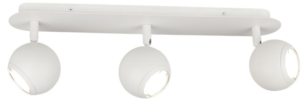 Светильник настенно-потолочный спот ЭРА OL36-3 WH MR16 GU10 IP20 белый