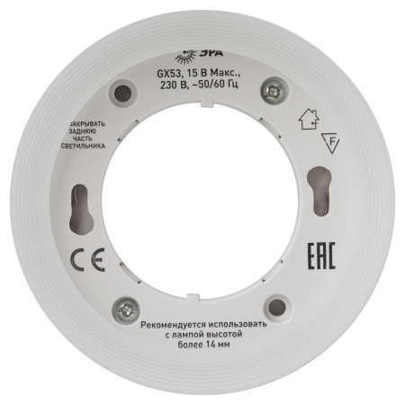 Светильник настенно-потолочный спот ЭРА OL38 BK под GX53 IP20 черный