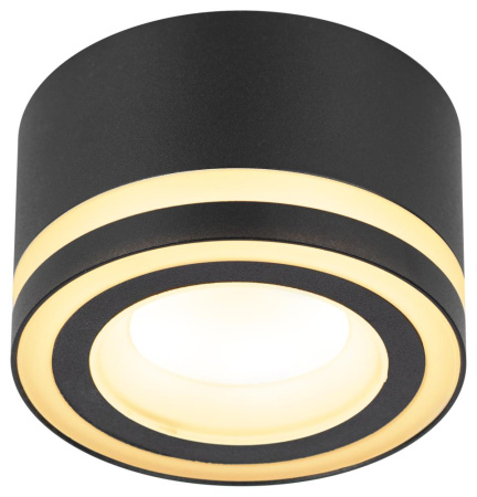 Светильник настенно-потолочный спот ЭРА OL51 BK GX53 IP20 черный