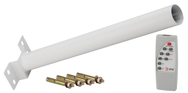 ЭРА Консольный светильник на солн. бат.,COB,с кронштейном,40W,с датч.движ., ПДУ,750lm, 5000К, IP66 (