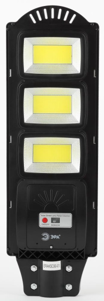 ЭРА Консольный светильник на солн. бат.,COB, 60W, с датч. движ., ПДУ, 1100lm, 5000К, IP65 (6/90)