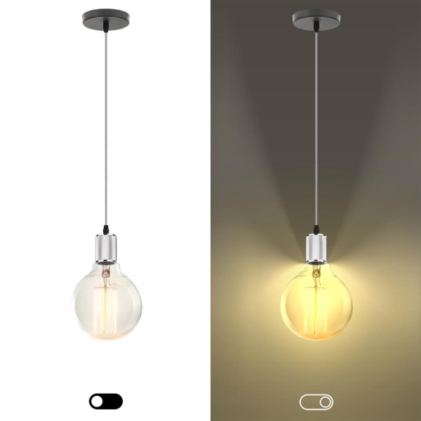 PL13 E27 - 5 CH Подсветка ЭРА Накладной, цоколь Е27, провод 1 м, цвет хром (60/360)