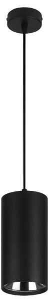 PL12 GX53 BK/SL Подсветка ЭРА Подвесной светильник под лампу GX53, алюминий, цвет черный+серебро (18