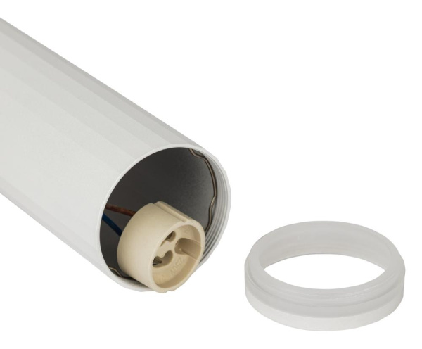 Светильник подвесной (подвес) ЭРА PL19 WH MR16 GU10 потолочный цилиндр белый