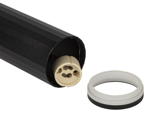 Светильник подвесной (подвес) ЭРА PL19 BK MR16 GU10 потолочный цилиндр черный