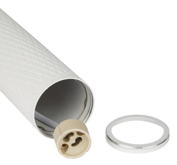 Светильник подвесной (подвес) ЭРА PL20 WH MR16 GU10 потолочный цилиндр белый