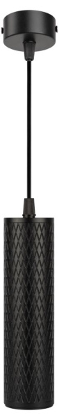 Светильник подвесной (подвес) ЭРА PL20 BK MR16 GU10 потолочный цилиндр черный