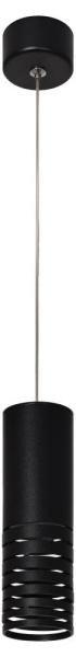 Светильник подвесной (подвес) ЭРА PL22 BK MR16 GU10 потолочный цилиндр черный