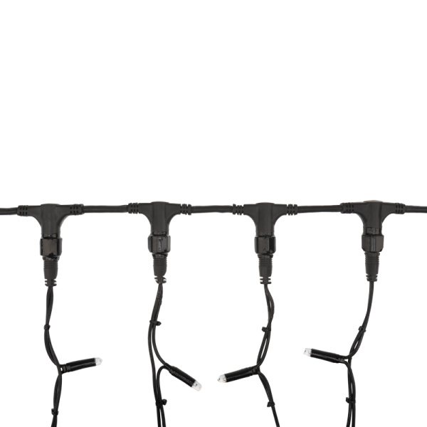 Гирлянда светодиодная Занавес 2х1,5м 360 LED ЗЕЛЕНЫЙ черный КАУЧУК IP67 постоянное свечение 230В блок в комплекте NEON-NIGHT