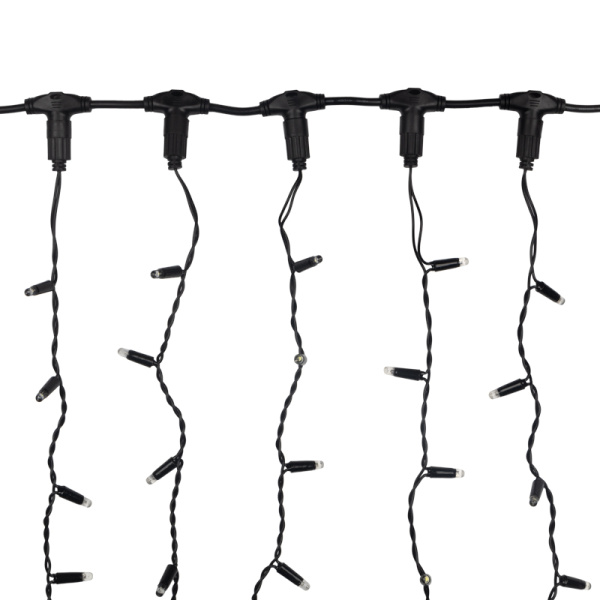 Гирлянда светодиодная Занавес 2х1,5м 360 LED ЗЕЛЕНЫЙ черный ПВХ IP65 эффект мерцания 230 В блок в комплекте NEON-NIGHT