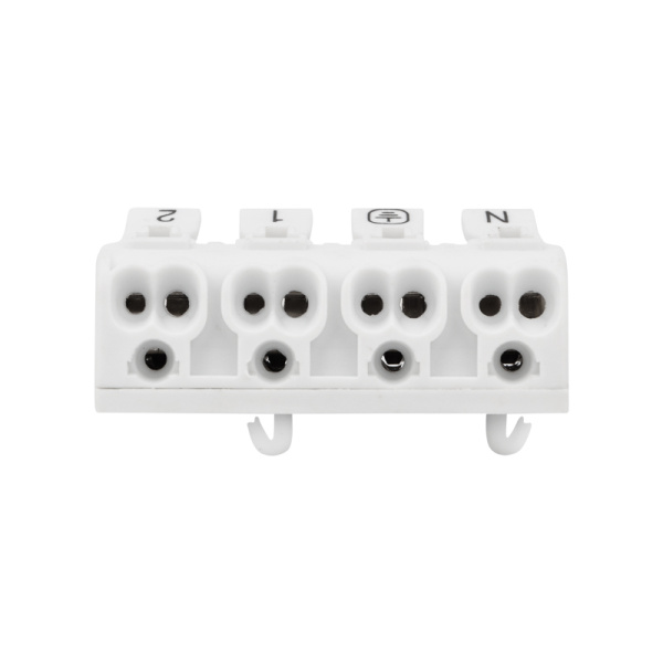 Клемма пружинная соединительная КСП 4-полюсная с монтажными ножками (50 шт./уп.) REXANT