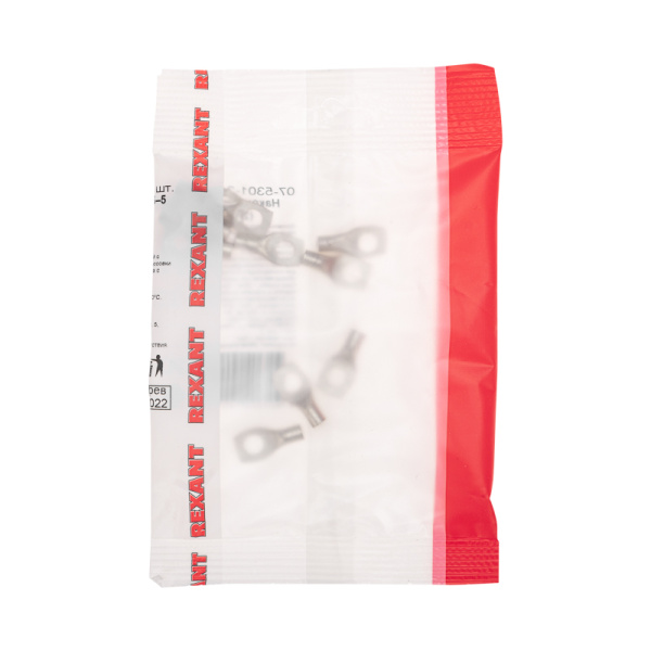 Наконечник медный луженый ТМЛ-Р 2,5–5 (2,5мм² - Ø5мм) ГОСТ 7386-80 (в упак. 10 шт.) REXANT