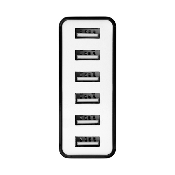 Сетевое зарядное устройство REXANT 6хUSB, 1000mA, черное