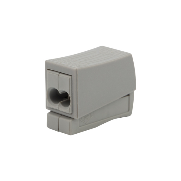 Строительно-монтажная клемма СМК 224-112 для светильника на 2 проводника 1.0-2.5/0.5-2.5 мм², белая (5 шт./уп.) REXANT