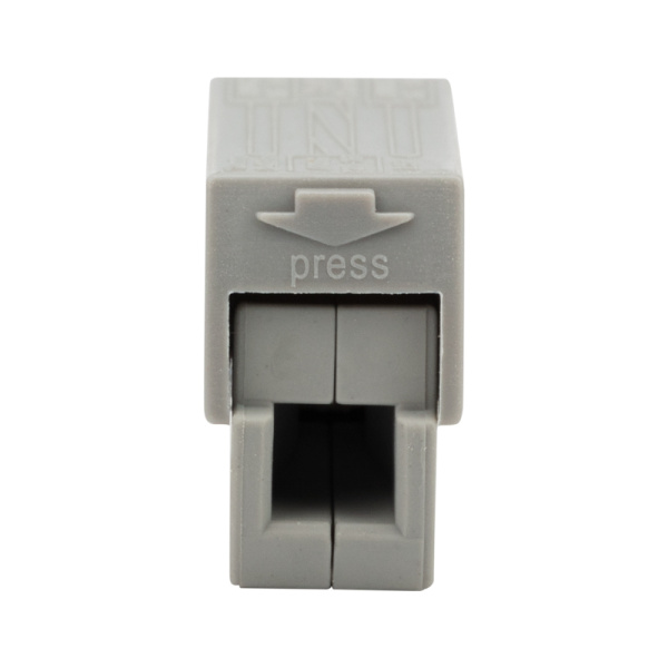 Строительно-монтажная клемма СМК 224-112 для светильника на 2 проводника 1.0-2.5/0.5-2.5 мм², белая (5 шт./уп.) REXANT