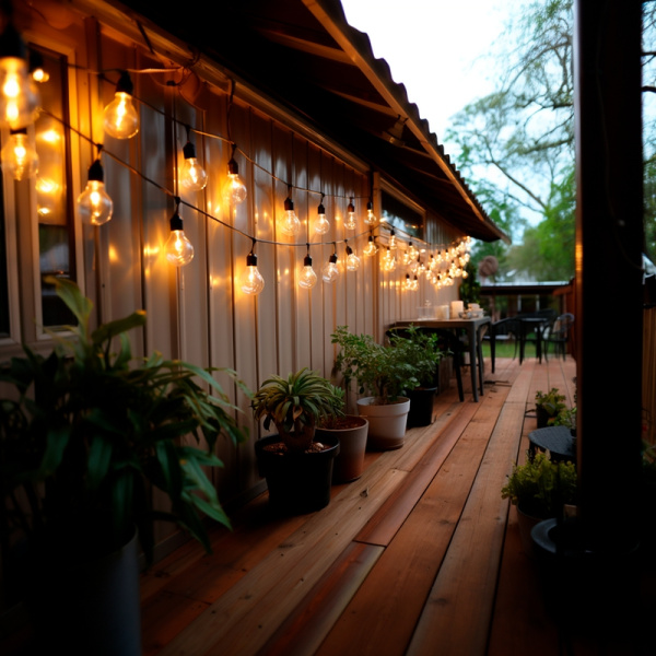 Гирлянда Белт-Лайт 2 жилы, 100м, шаг 40см, 225 подвесных патронов Е27, IP65, черный круглый провод каучук NEON-NIGHT