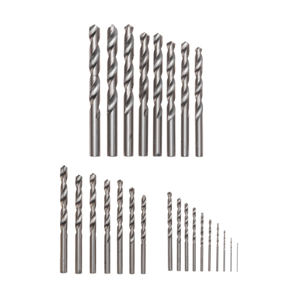 Набор сверл по металлу, 1-13мм (через 0,5мм), HSS, цилиндрический хвостовик, металлический кейс, 25 шт. KRANZ 