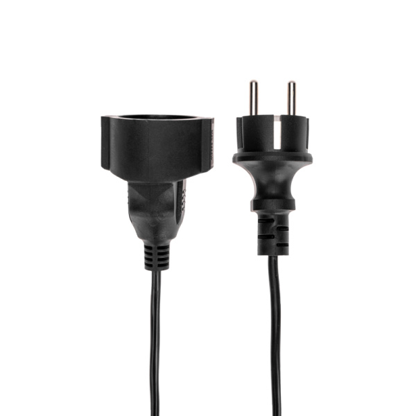 Удлинитель-шнур на рамке ПВС 3х0,75мм², 30м, с/з, 6А, 1300Вт, IP20, черный PROconnect 