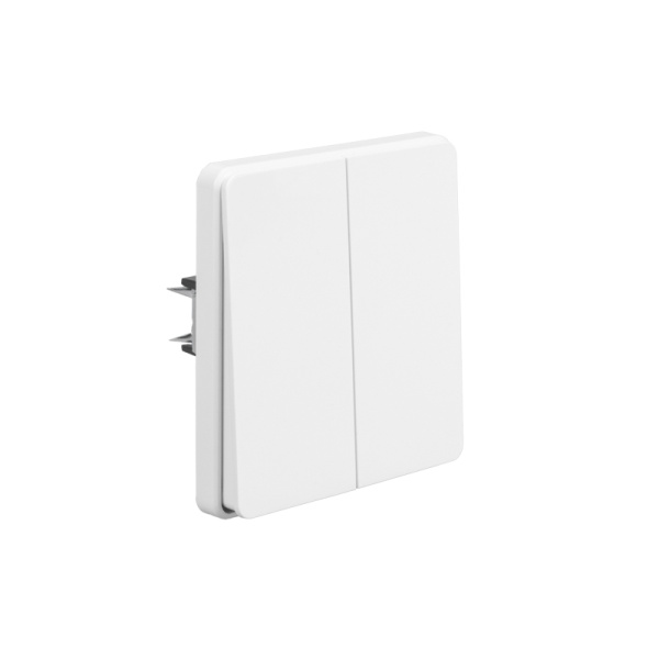 Выключатель ROUND 2 кл проходной (переключатель) 10А с/у перламутр KRANZ