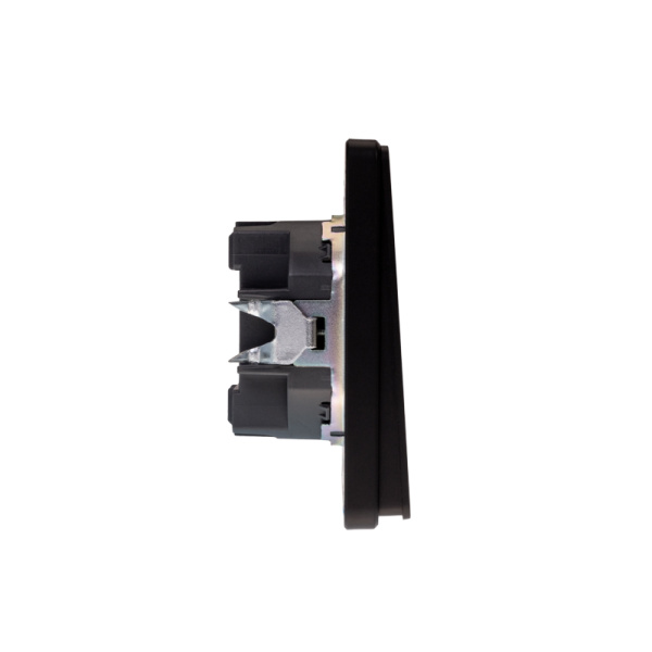 Выключатель ROUND 2 кл проходной (переключатель) 10А с/у оникс KRANZ