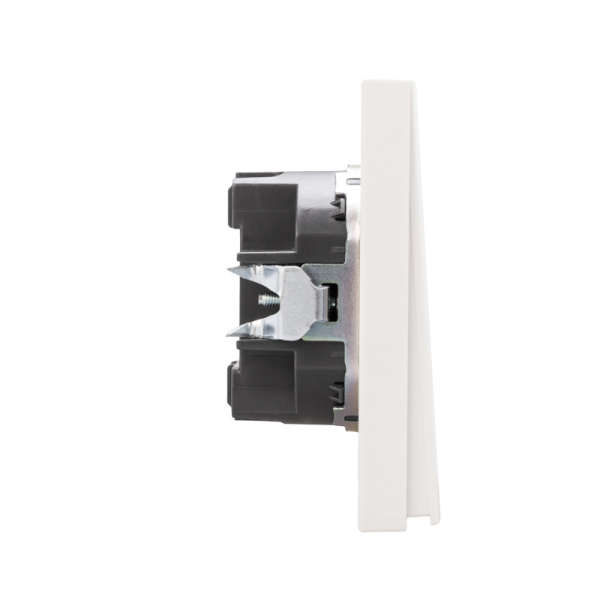 Выключатель STRONG 1 кл перекрестный (переключатель) с подсветкой 10А с/у жемчуг KRANZ