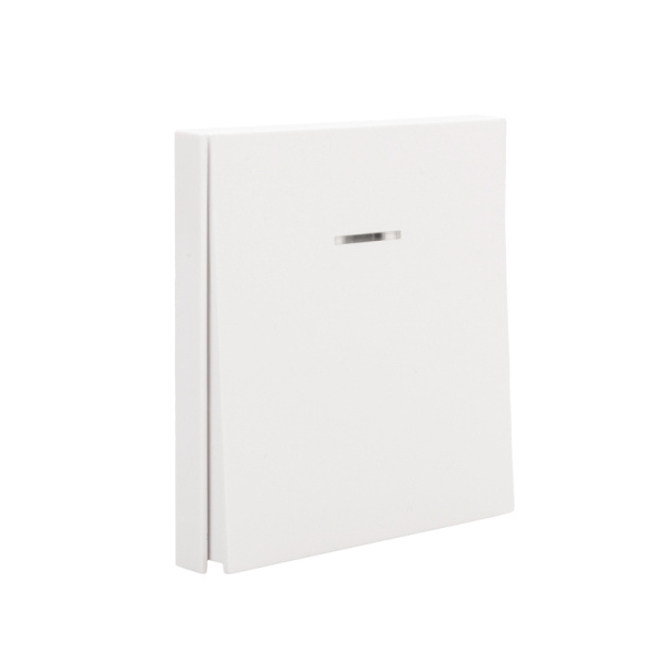 Выключатель STRONG 1 кл перекрестный (переключатель) с подсветкой 10А с/у жемчуг KRANZ