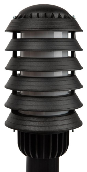 Садово-парковый светильник ЭРА НТУ 01-60-016 Поллар напольный черный IP54 Е27 max60Вт h1050мм