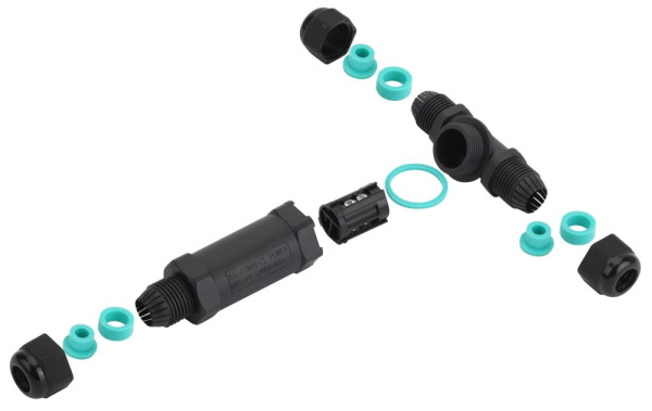 Коннектор ЭРА NO-224-21 кабельный T-образный IP68 5-Pin