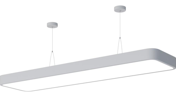 Светильник светодиодный Geometria ЭРА Block SPO-111-W-40K-060 60Вт 4000К 7200Лм IP40 1200*300*60 белый подвесной