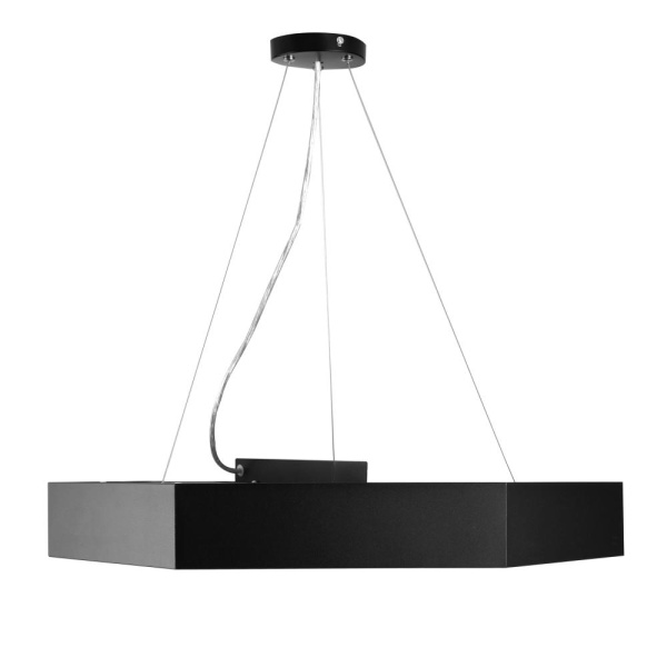 SPO-122-B-40K-066  Светильник LED ЭРА Geometria SPO-122-B-40K-066 Hexagon 66Вт 4000К 5300Лм IP40 800*800*80 черный подвесной