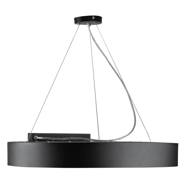 Светильник светодиодный Geometria ЭРА Ring SPO-132-B-40K-088 88Вт 4000К 6000Лм IP40 800*800*80 черный подвесной