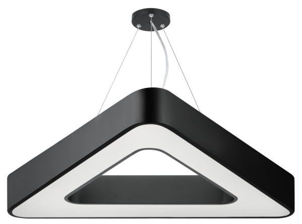SPO-153-B-40K-030  Светильник LED ЭРА Geometria SPO-153-B-40K-030 Delta 30Вт 4000К 2100Лм IP40 600*80 черный подвесной драйвер внутри