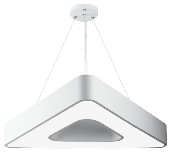 SPO-153-W-40K-030  Светильник LED ЭРА Geometria SPO-153-W-40K-030 Delta 30Вт 4000К 2100Лм IP40 600*80 белый подвесной драйвер внутри