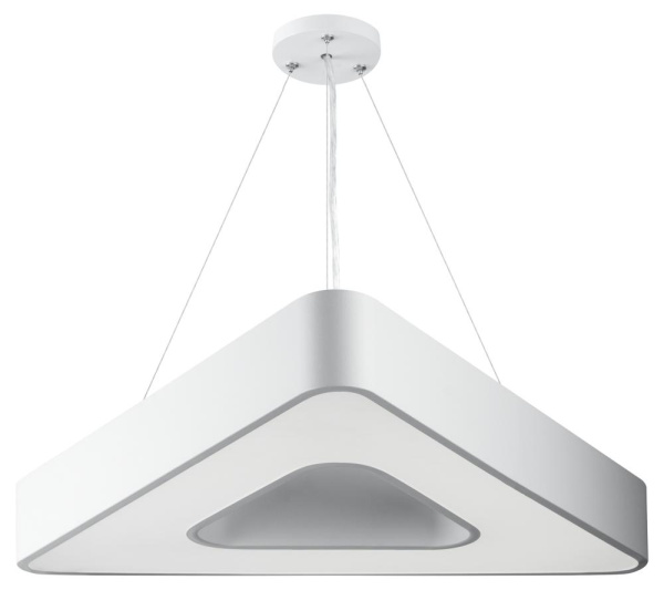 SPO-153-W-40K-030  Светильник LED ЭРА Geometria SPO-153-W-40K-030 Delta 30Вт 4000К 2100Лм IP40 600*80 белый подвесной драйвер внутри
