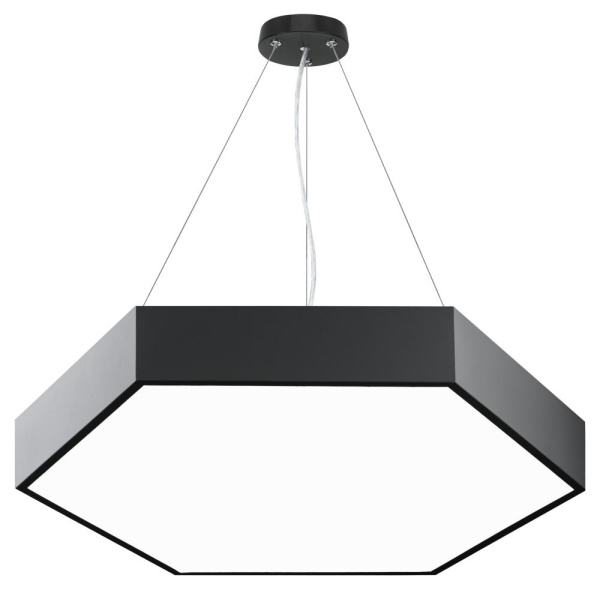 SPO-121-B-40K-038  Светильник LED ЭРА Geometria SPO-121-B-40K-038 Hexagon 38Вт 4000K 4000Лм IP40 600*80 черный подвесной драйвер внутри