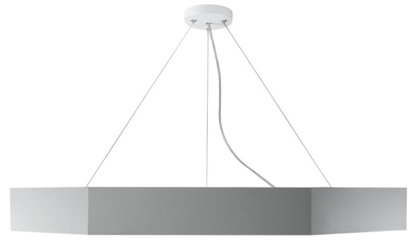 SPO-121-W-40K-038  Светильник LED ЭРА Geometria SPO-121-W-40K-038 Hexagon 38Вт 4000K 4000Лм IP40 600*80 белый подвесной драйвер внутри