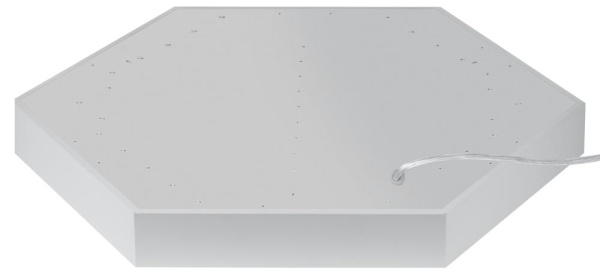 SPO-121-W-40K-038  Светильник LED ЭРА Geometria SPO-121-W-40K-038 Hexagon 38Вт 4000K 4000Лм IP40 600*80 белый подвесной драйвер внутри