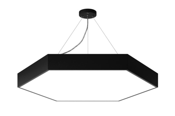 Светильник LED Geometria ЭРА Hexagon SPO-122-B-40K-066 66Вт 4000К800*800*80 черный подвесной драйвер внутри