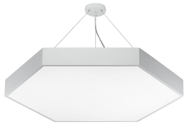 Светильник LED Geometria ЭРА Hexagon SPO-122-W-40K-066 66Вт 4000К 800*800*80 белый подвесной драйвер внутри