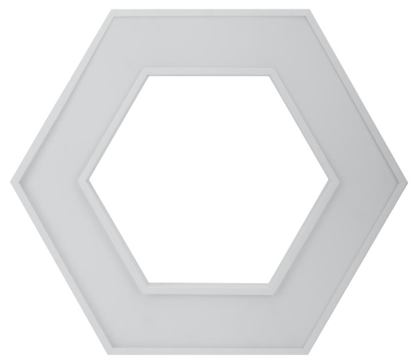 Светильник LED Geometria ЭРА Hexagon SPO-123-W-40K-045 45Вт 4000K 2500Лм IP40 600*80 белый подвесной драйвер внутри