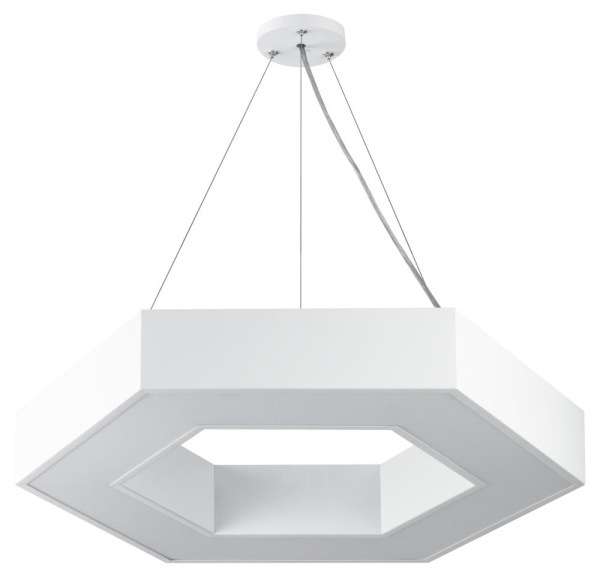 Светильник LED Geometria ЭРА Hexagon SPO-124-W-40K-051 51Вт 4000К 800*800*80 белый подвесной драйвер внутри
